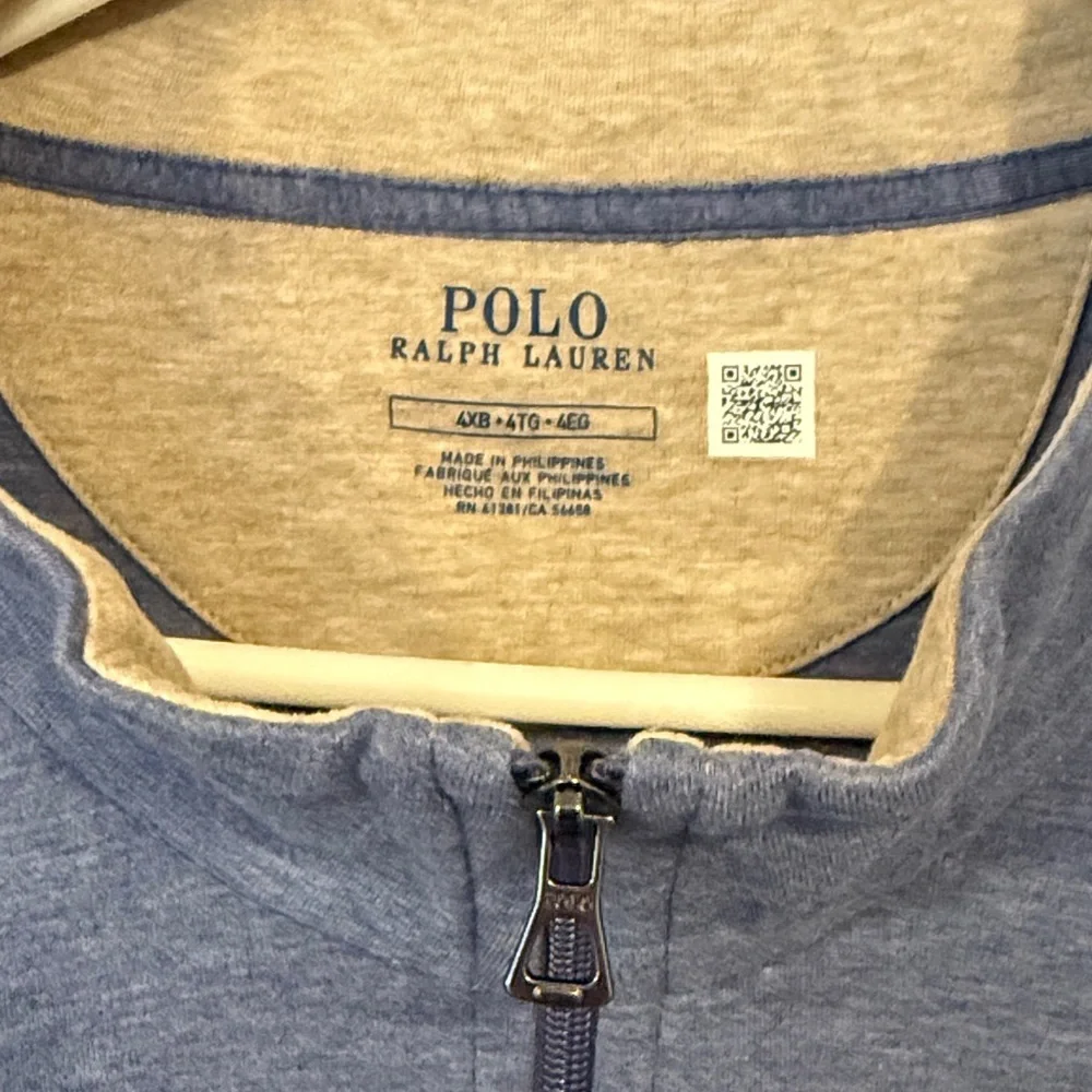 Polo Ralph Lauren Mens 1/4 Zip Up Sweatshirt Blue 4XB